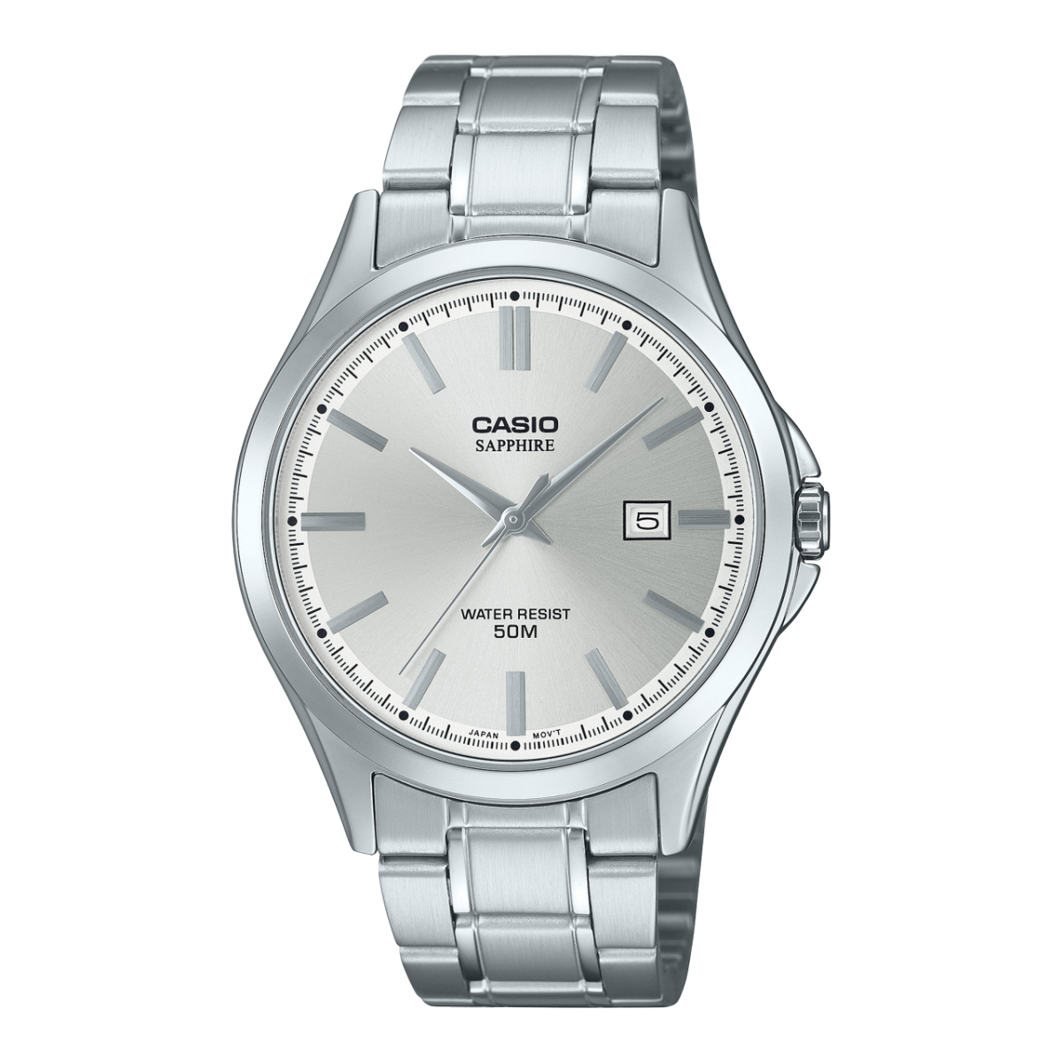 Casio MTS-115D Sapphire Crystal Stainless Steel 50M Watch | Unisex