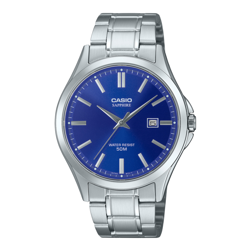 Casio MTS-115D Sapphire Crystal Stainless Steel 50M Watch | Unisex