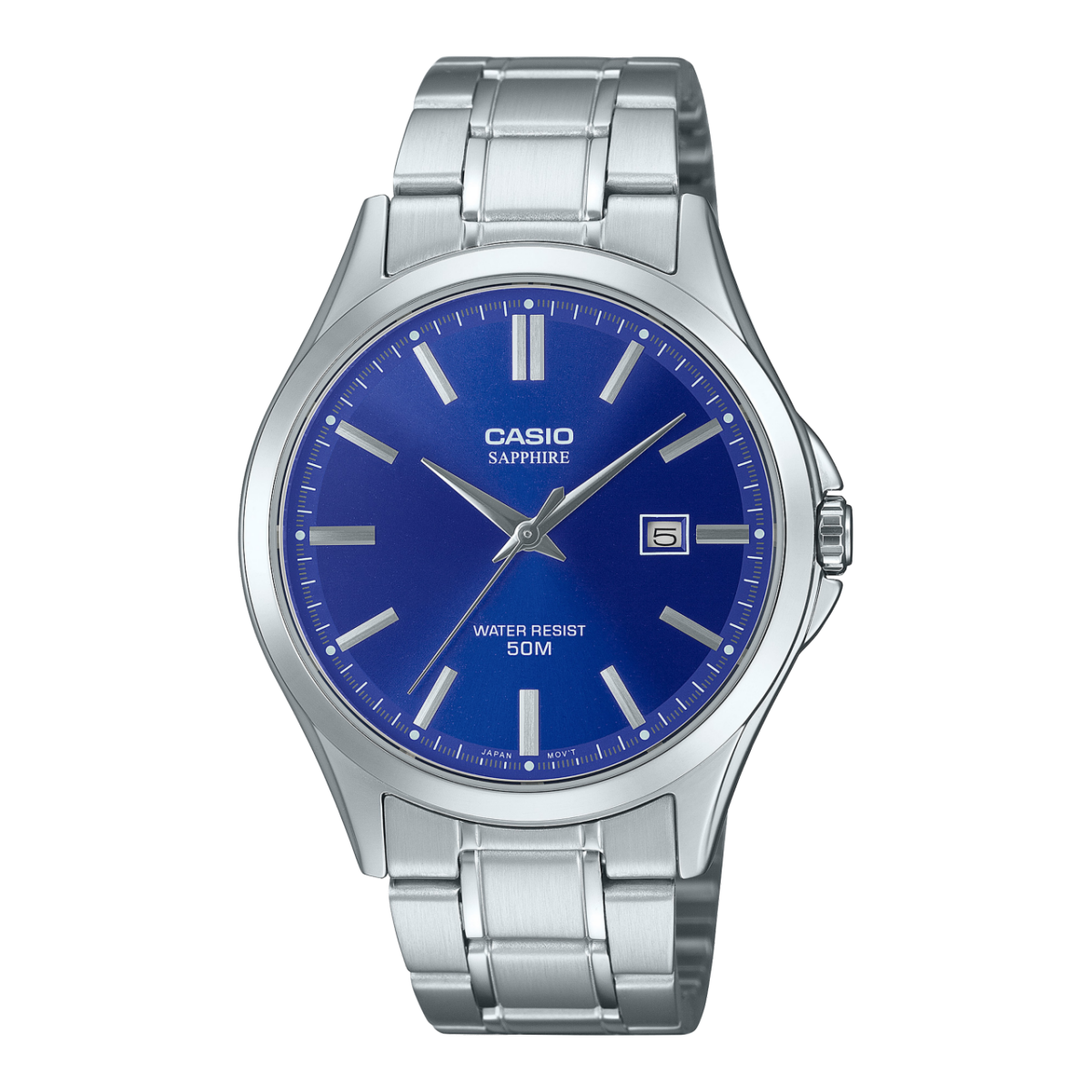 Casio MTS-115D Sapphire Crystal Stainless Steel 50M Watch | Unisex