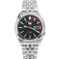 Seiko 5 SNK375K1 Automatic Men’s Watch | 21 Jewels | Black Speed Racer Dial | Stainless Steel Bracelet