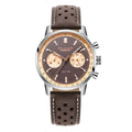 BLADE Rally Brown 3721G1SOO Men’s Dual-Time Chronograph Watch – Stainless Steel & Leather Strap