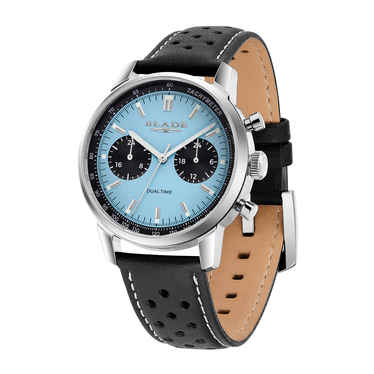 BLADE Rally Sky Maverick Series 3721G1SIN Men’s Watch – 40mm Blue Dial Dual-Time Chronograph
