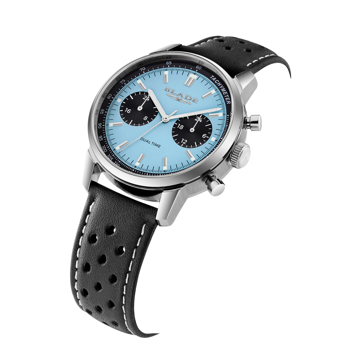 BLADE Rally Sky Maverick Series 3721G1SIN Men’s Watch – 40mm Blue Dial Dual-Time Chronograph