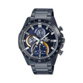 Casio Edifice EFR-571DC-2AVUDF Dark Blue Dial Gold Inner Dial Black IP Stainless Steel Analog Chronograph Men's Watch