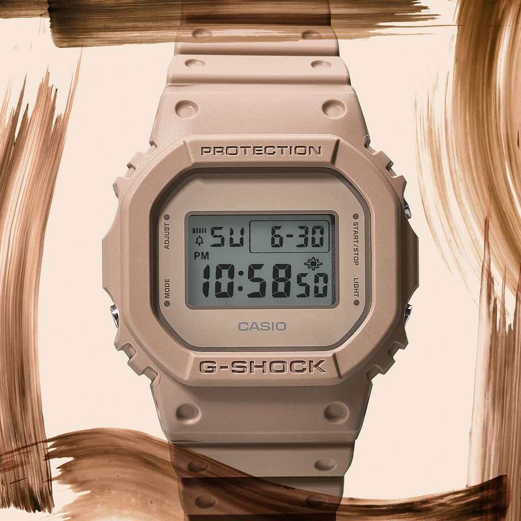 Casio G-SHOCK DW-5600NC-5DR Beige Digital Resin Watch