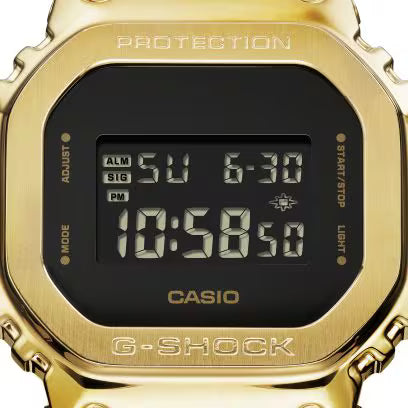Casio G-SHOCK GM-5600G-9D Gold Ion-Plated Metal Bezel Digital Unisex Watch